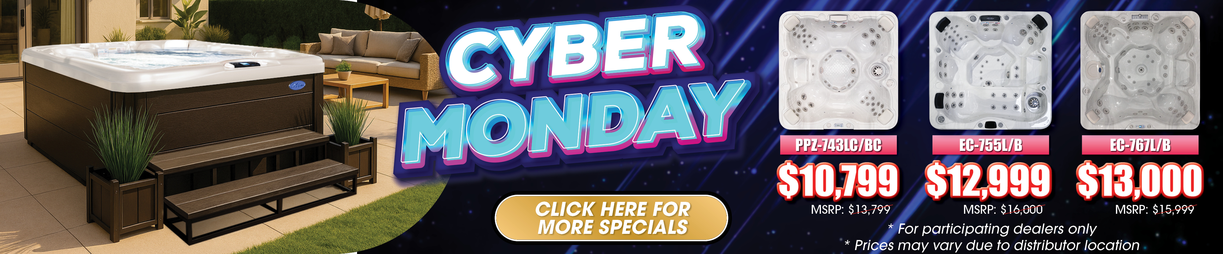 Calspas hot tub being used in a family setting - Chicopee