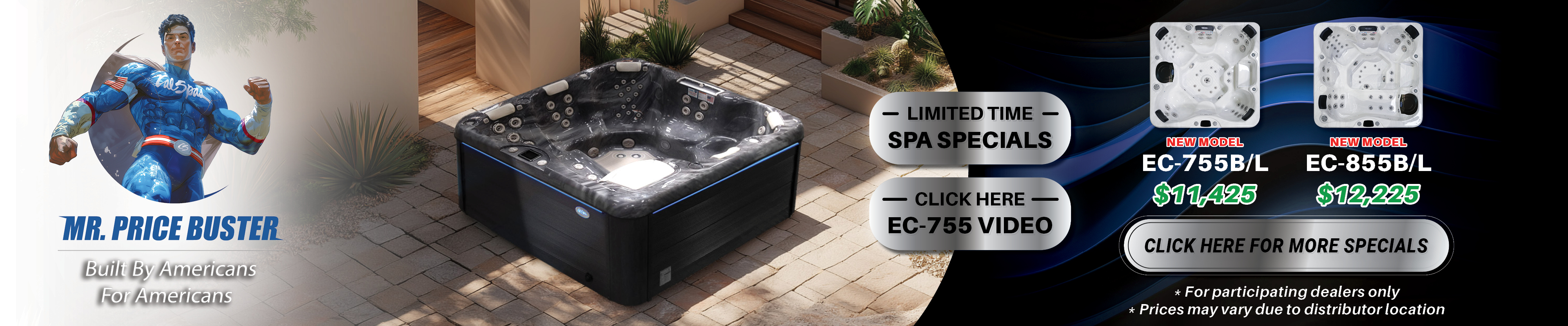 Calspas hot tub being used in a family setting - Chicopee